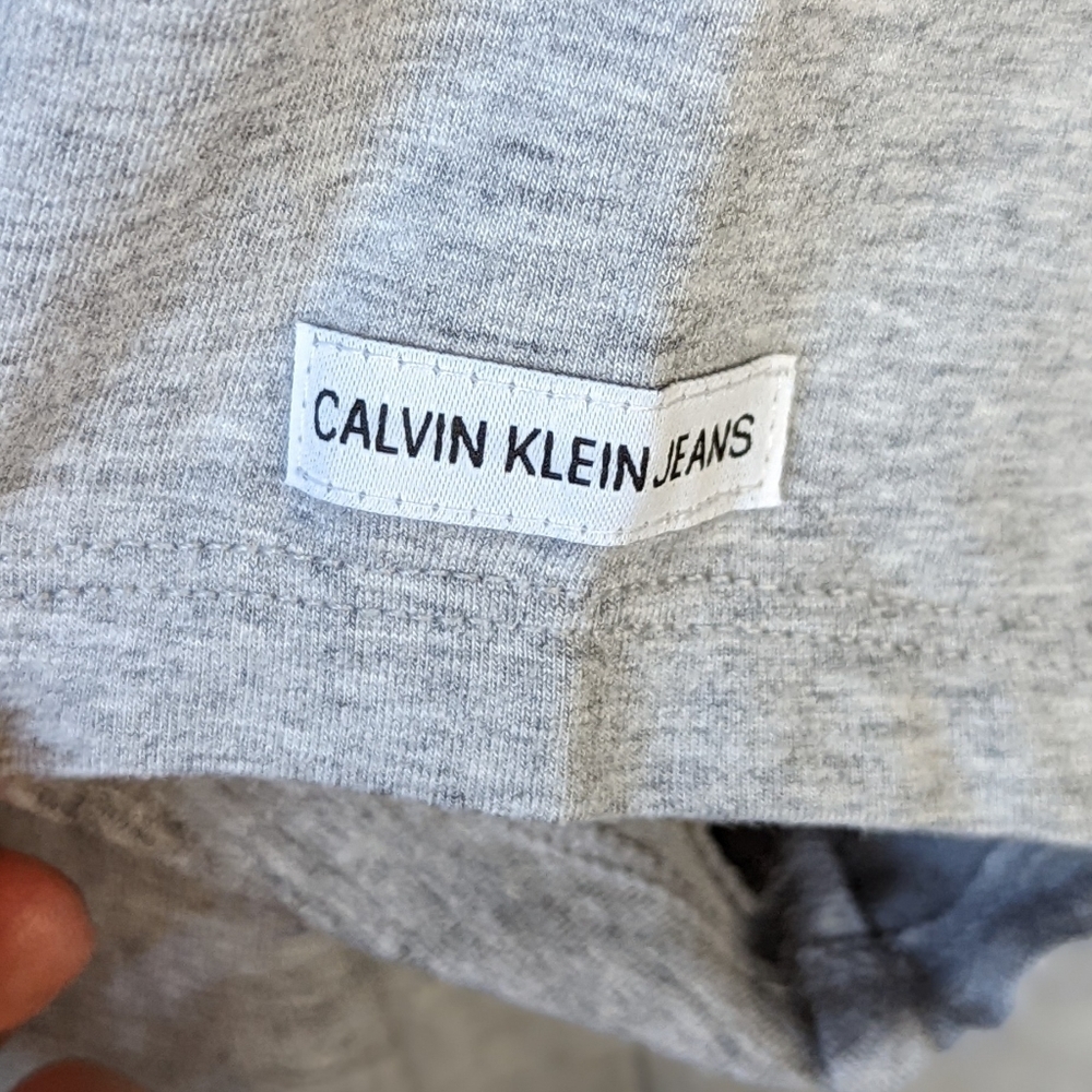NWT Calvin Klein Grey Shirt Dress Size M - Picture 5 of 7